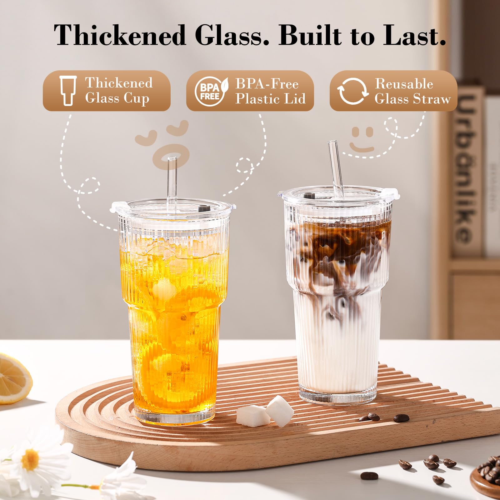 GOSCHE stacked tumblers in cabinet demonstrating compact storage