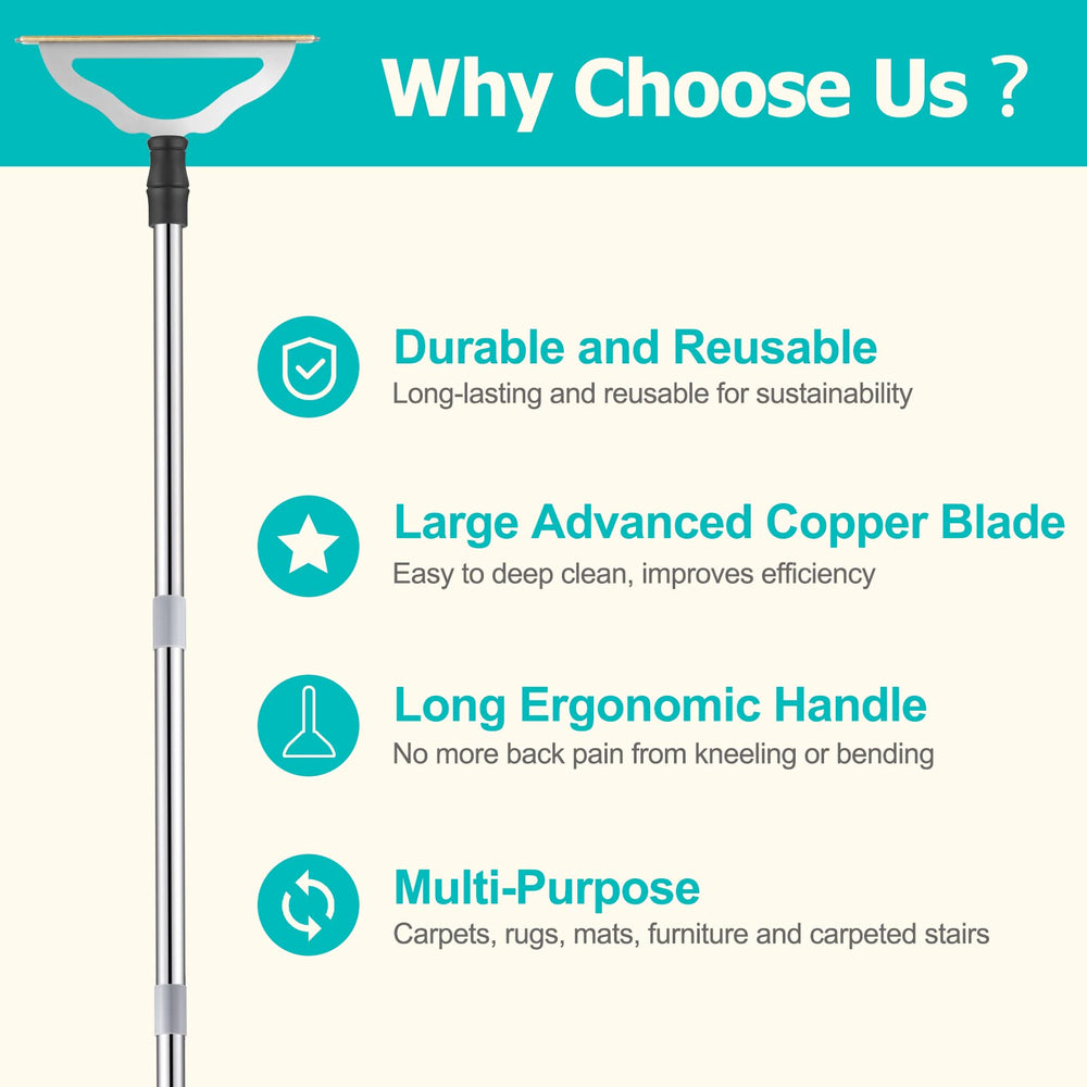 GOSEDER size comparison with hand showing adjustable handle for ergonomics