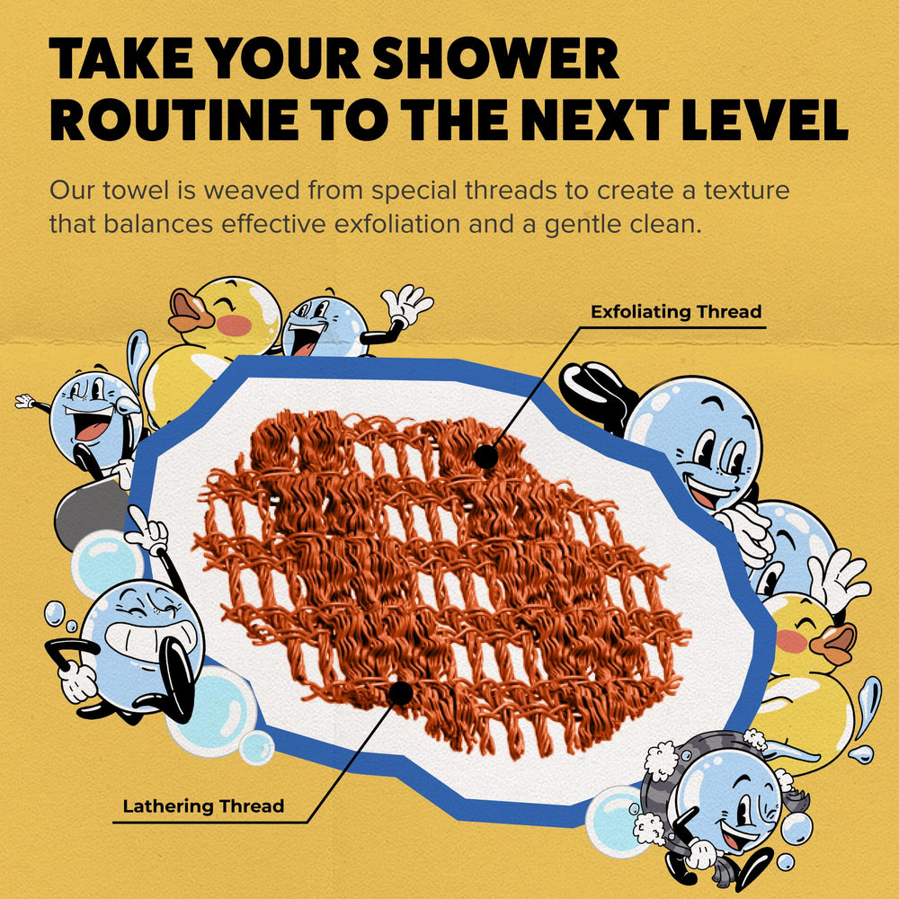 GOSHI drying hanging in shower illustrating quick-dry hygienic benefit