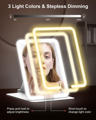 Gospire LED light ring closeup illustrating even illumination benefit