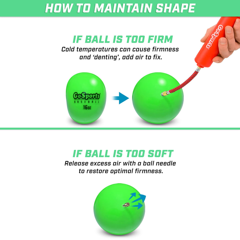 GoSports weighted balls in backyard practice setting demonstrating focused drills and convenience