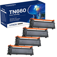 GOTOBY TN660 front packaging showing four cartridge boxes and clear savings