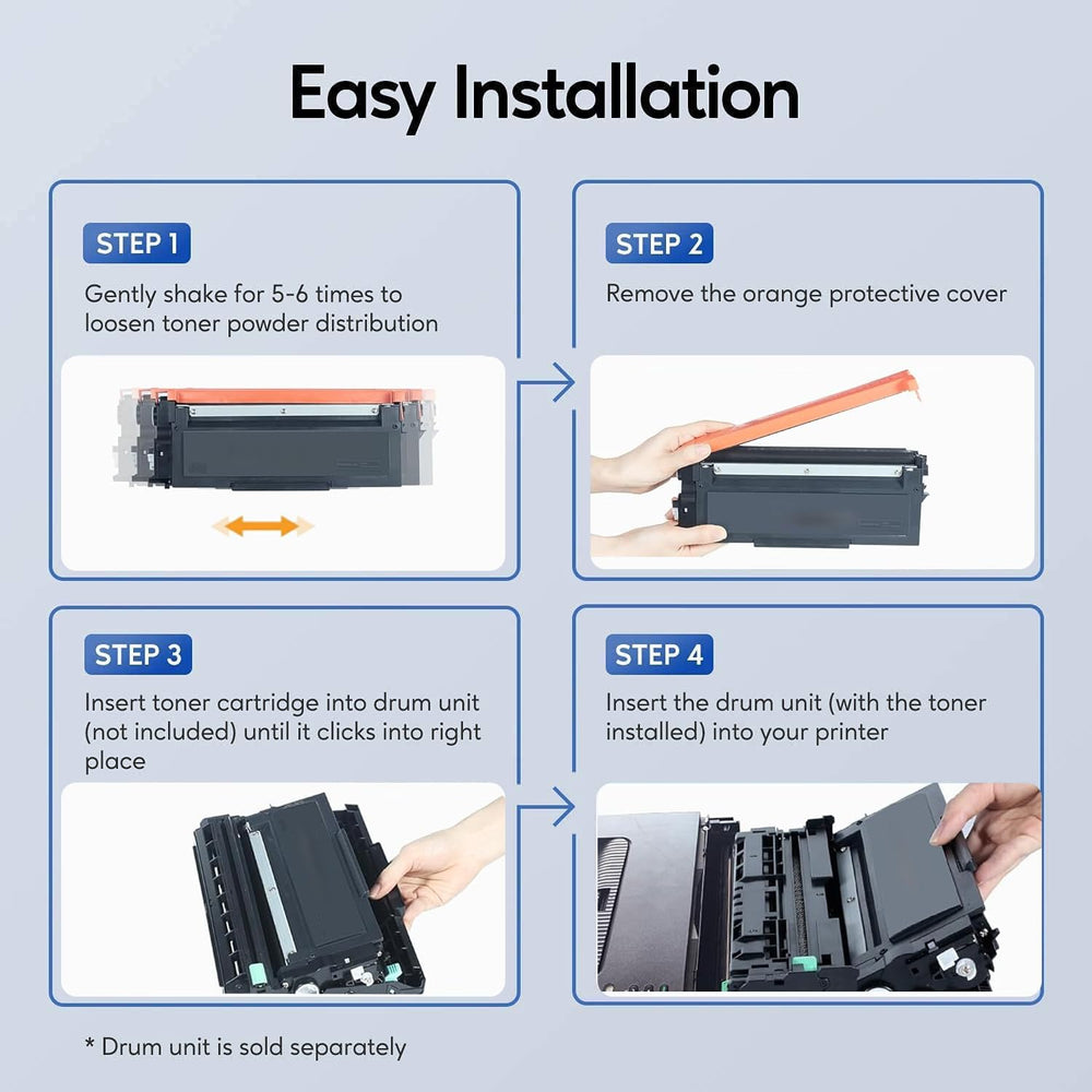 GOTOBY TN660 installed in Brother printer demonstrating easy drop-in replacement