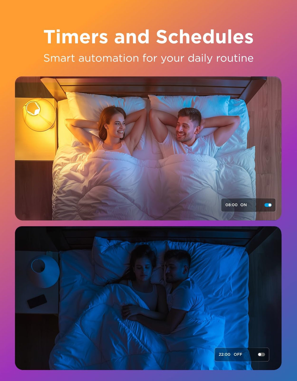Govee A19 changing colors to the beat in music sync mode for parties