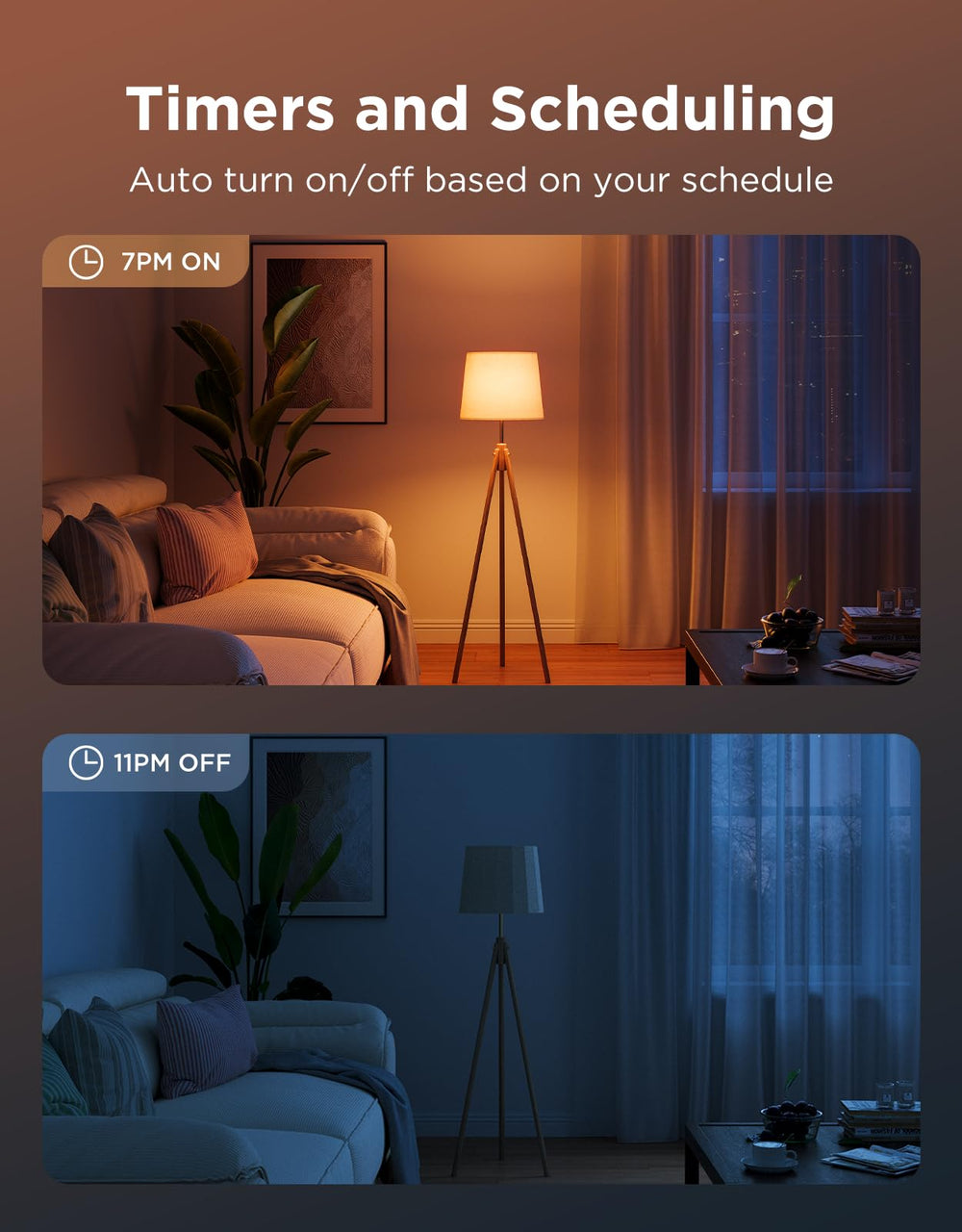 Govee BR30 displayed in Govee app for easy scheduling control