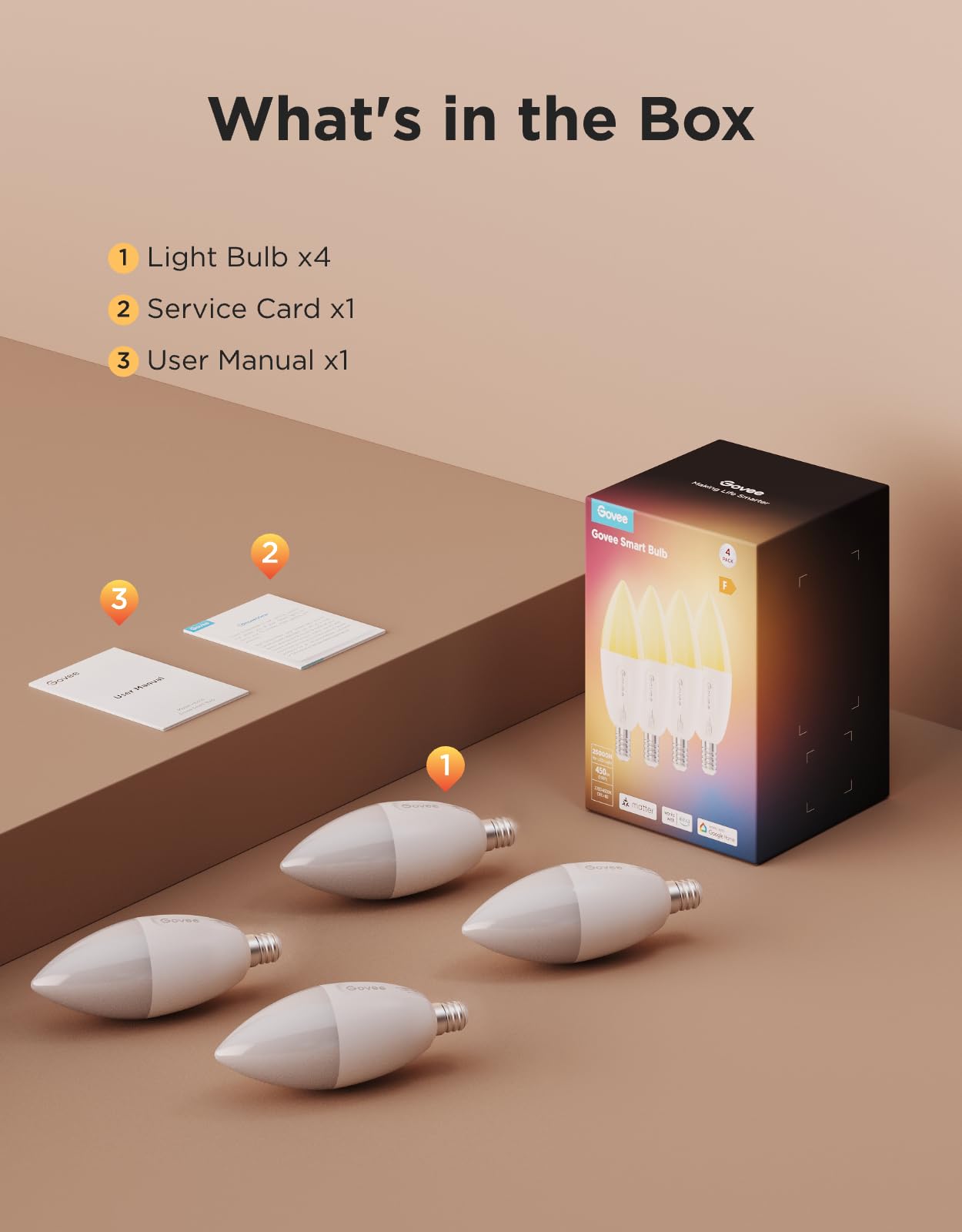 Govee bulbs illuminating dining room to show mood lighting and atmosphere