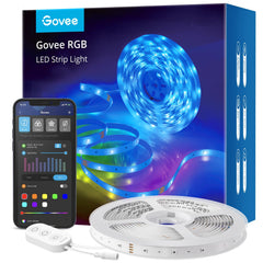 Govee front packaging showing full 16.4ft strip and kit benefits