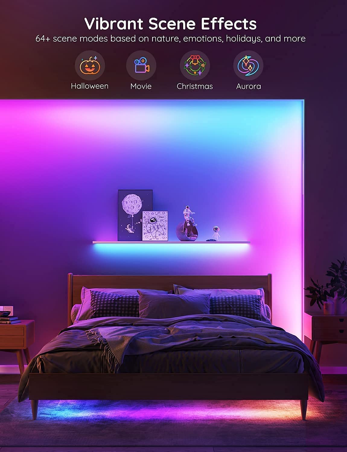 Govee lights reacting to music beat demonstrating synchronized audio-driven ambiance