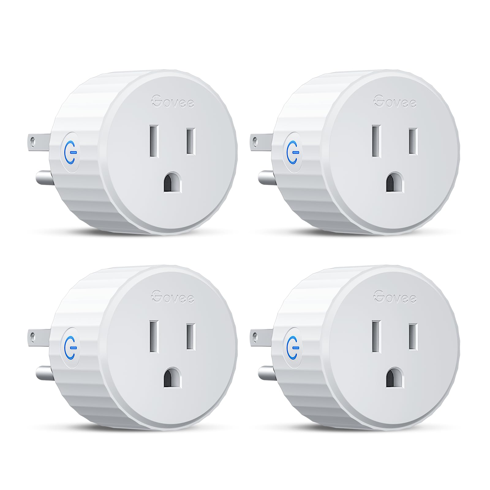 Govee smart plug front view showing compact design and socket access for flexible placement