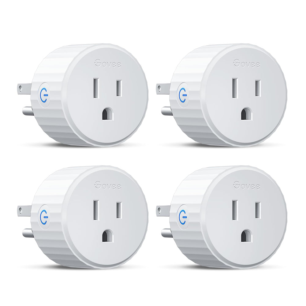 Govee smart plug front view showing compact design and socket access for flexible placement