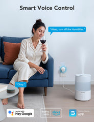 Govee smart plug label and electrical rating close-up for safe ETL certified use