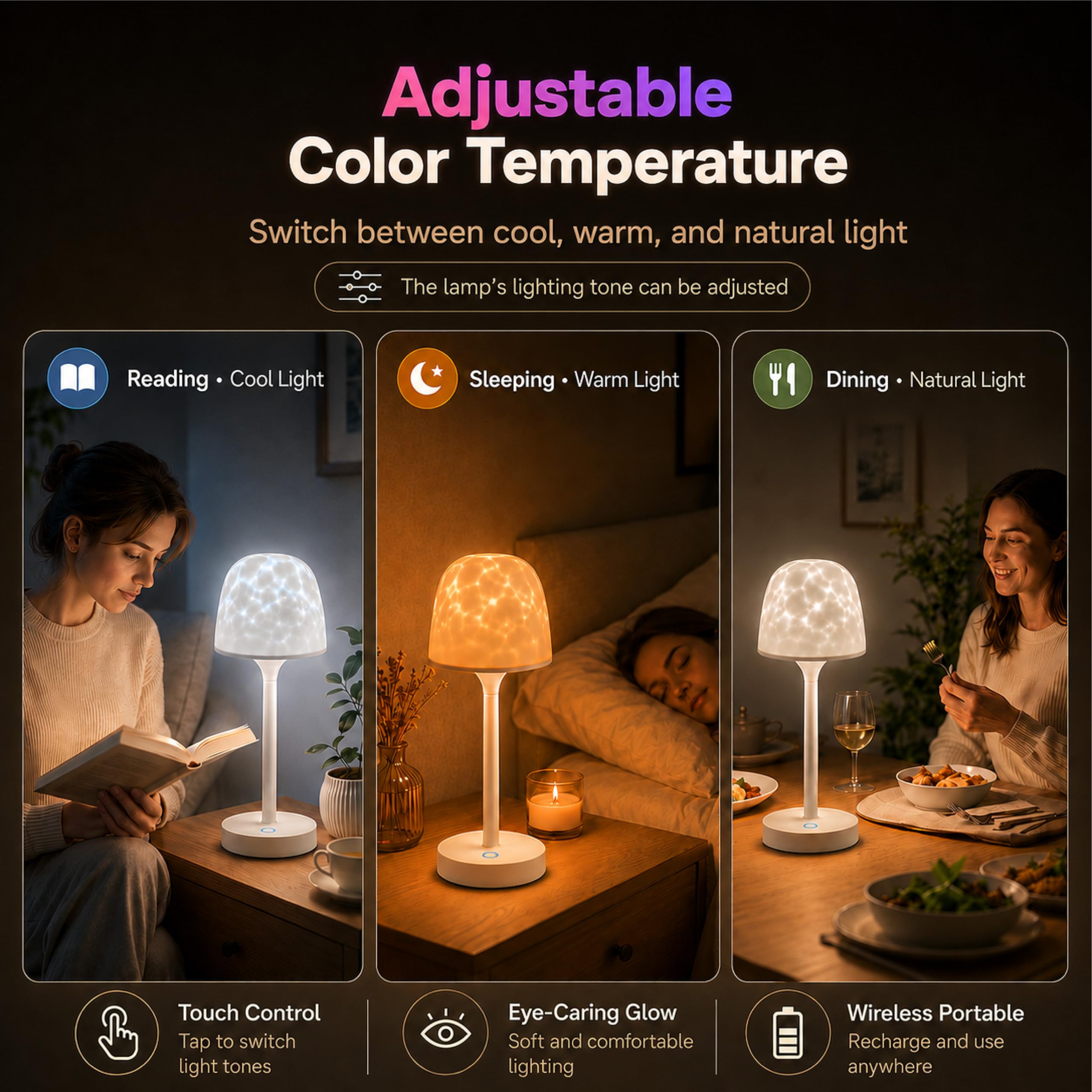 Govexila lamp on a covered patio adding mood lighting to outdoor gatherings