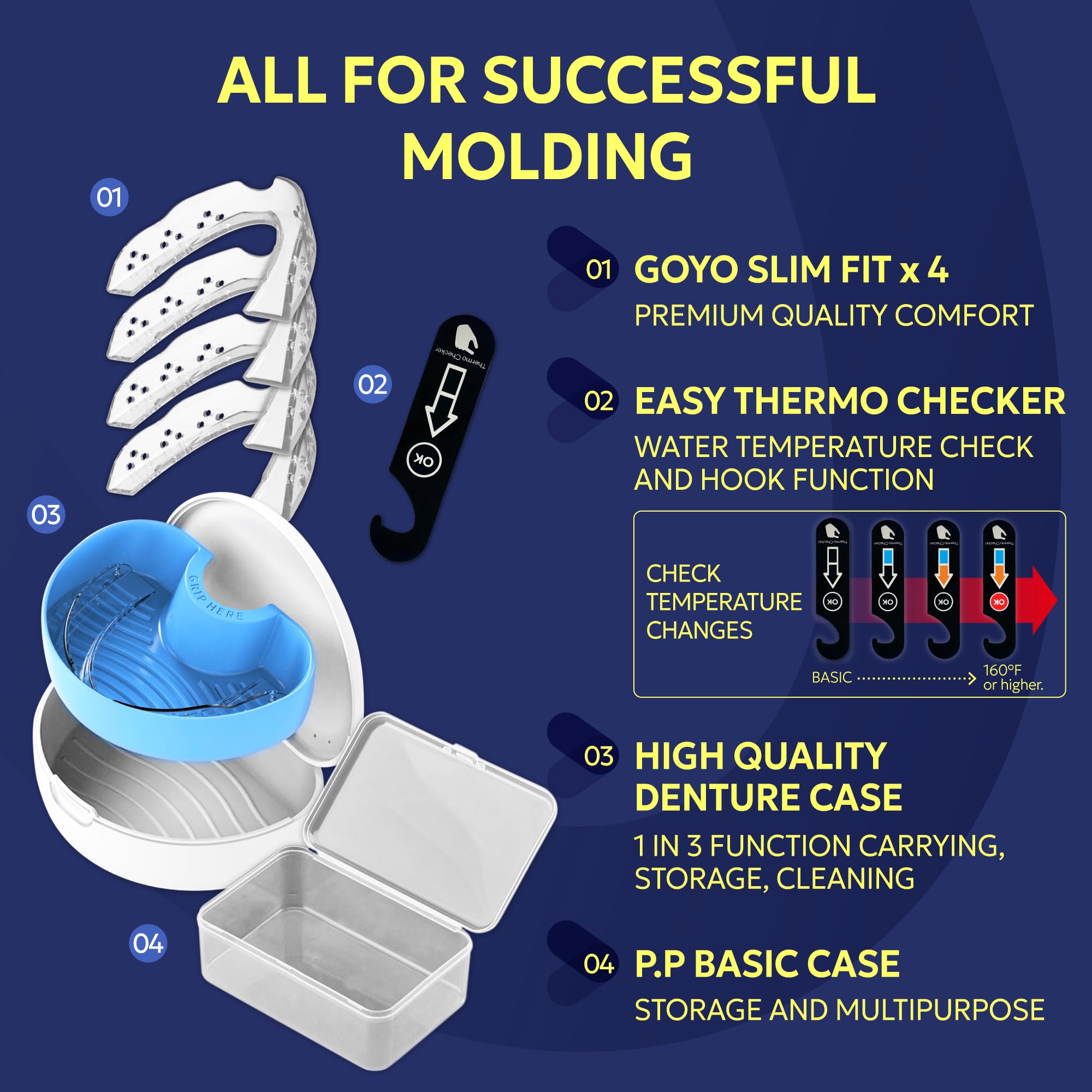 GOYO detail of airflow holes for better breathing and reduced dryness