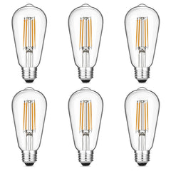 Gozelux ST19 bulb front view showing vintage shape and warm appeal