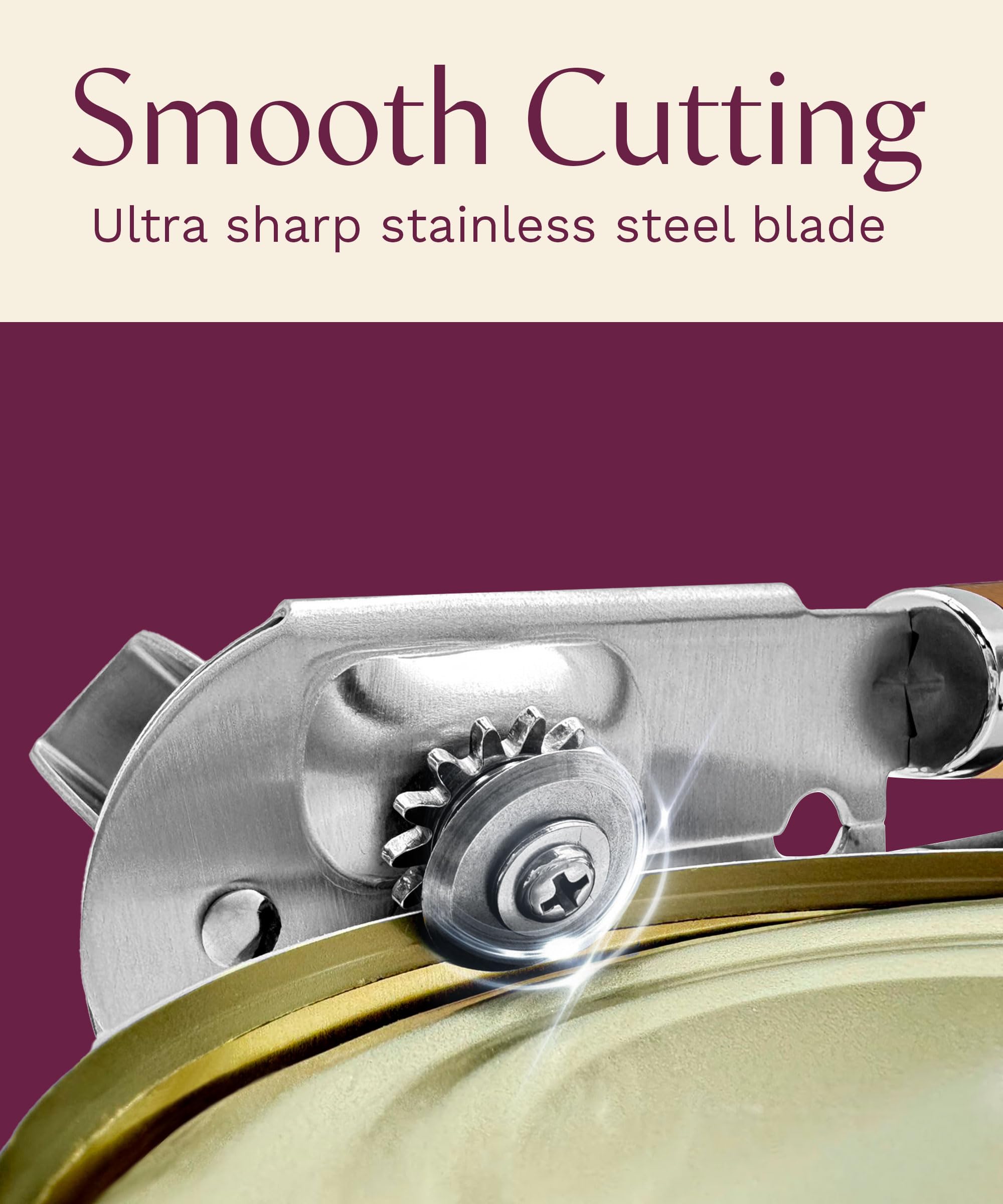 Graceliving built-in bottle opener shown opening a bottle for added kitchen utility