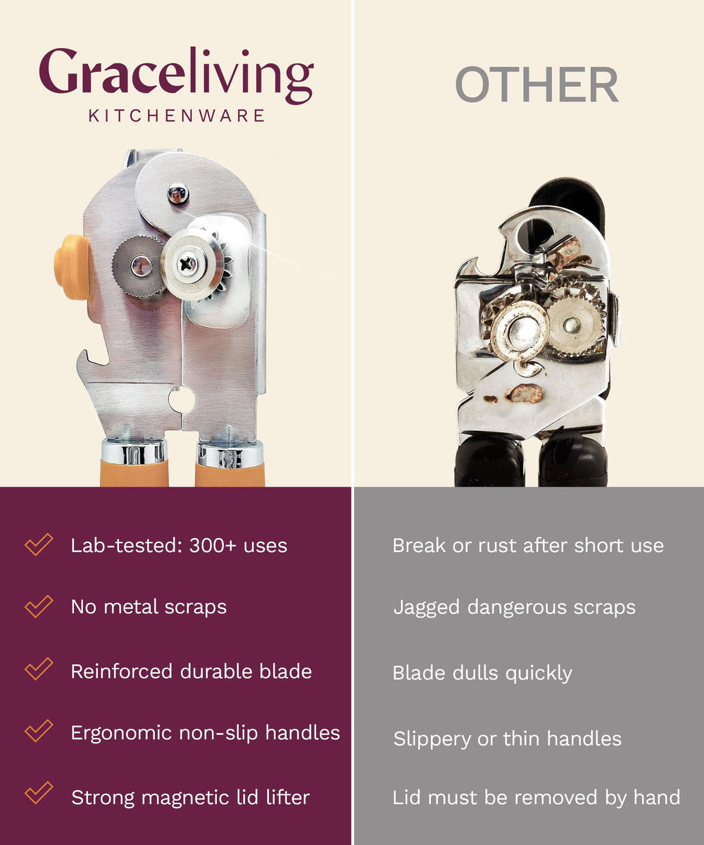 Graceliving brushed stainless texture detail emphasizing rust-resistant finish