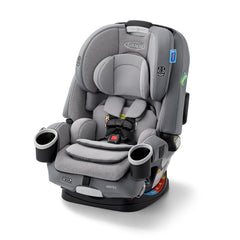 Graco 4Ever DLX front view showing seat, durable cover and modern look