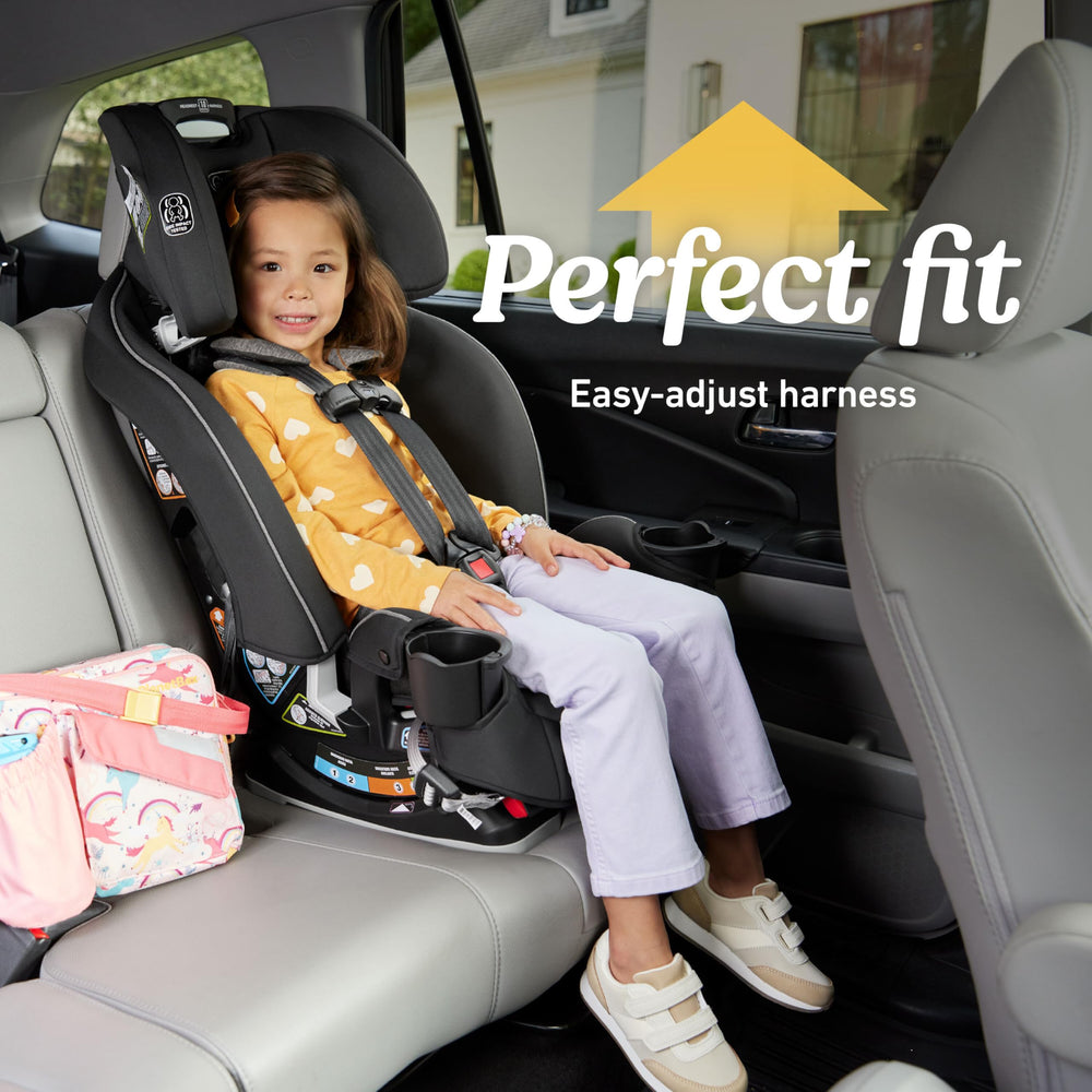 Graco SlimFit installed rear-facing offering secure infant fit