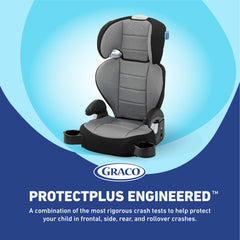 Graco TurboBooster Freya side profile highlighting slim silhouette and support