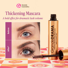 Grande Cosmetics GrandeDRAMA hourglass wand close-up demonstrating lash-separating design benefit