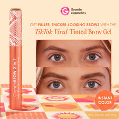 Grande Cosmetics GrandeBROW wand and bristles close-up for precise application