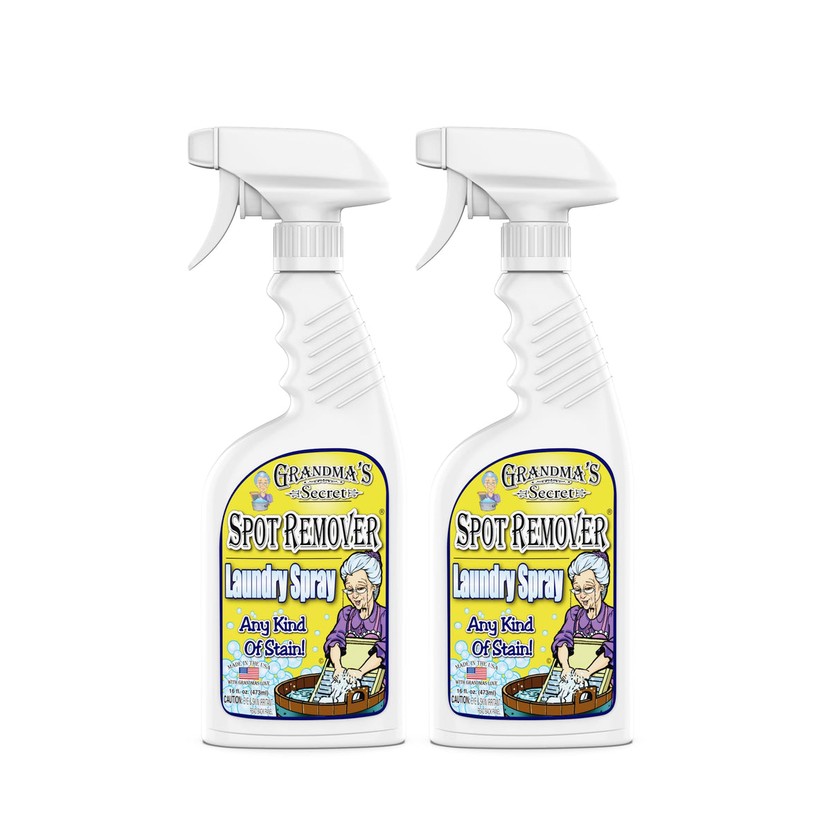 Grandma's Secret front packaging showing 16 oz bottle and brand label benefits