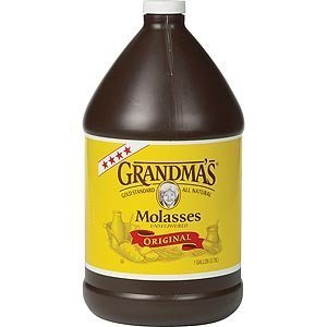 Grandma's jug front view showing label and convenient pouring for baking