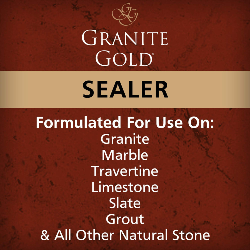 Granite Gold in a kitchen setting demonstrating protection for food-prep surfaces