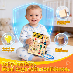 Grarain close-up of switches and buttons improving fine motor skills