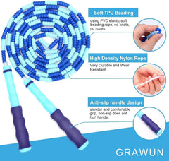 GRAWUN close-up of soft TPU beads showing flexible, durable rope for safe use