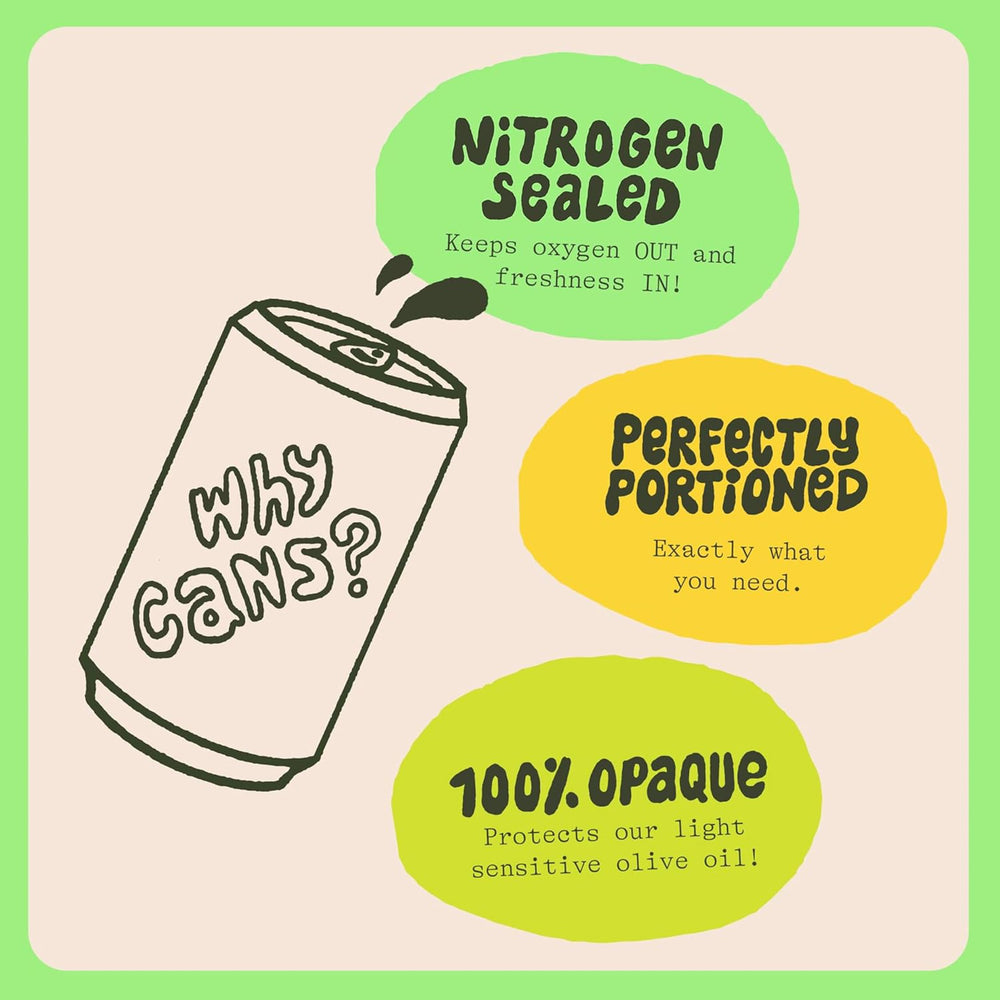 Graza Drizzle being funneled into a squeeze bottle demonstrating easy refill and no-mess benefit