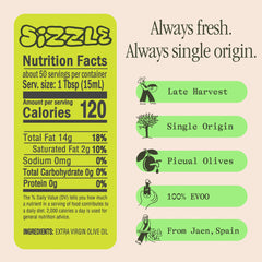 Graza Sizzle squeeze spout detail for controlled pouring and less mess