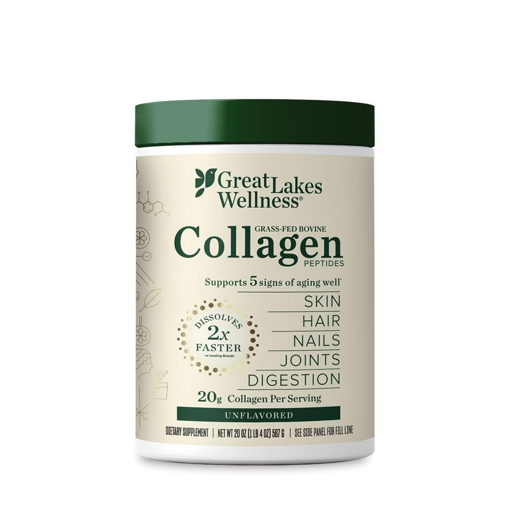 Great Lakes Wellness front package showing label and benefits