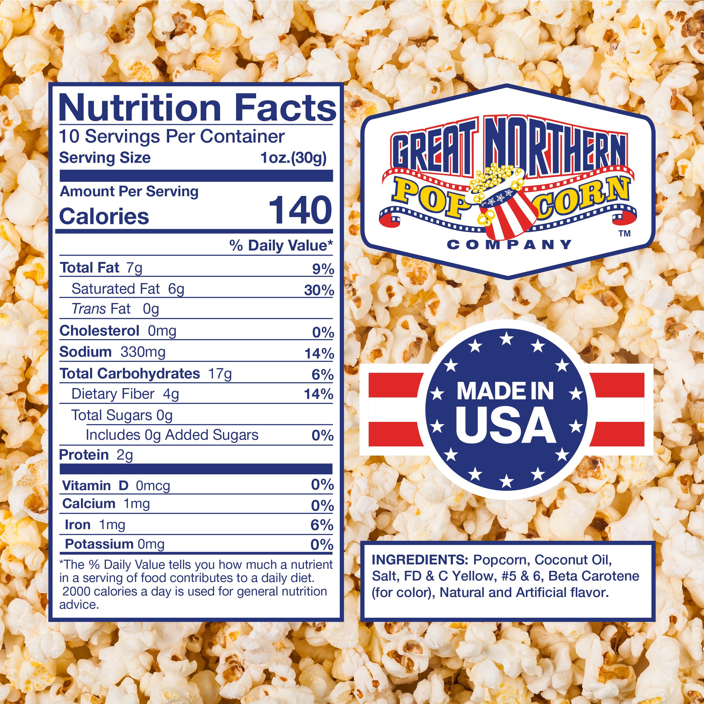 Great Northern portion size comparison with measuring cup showing expected 40-cup yield