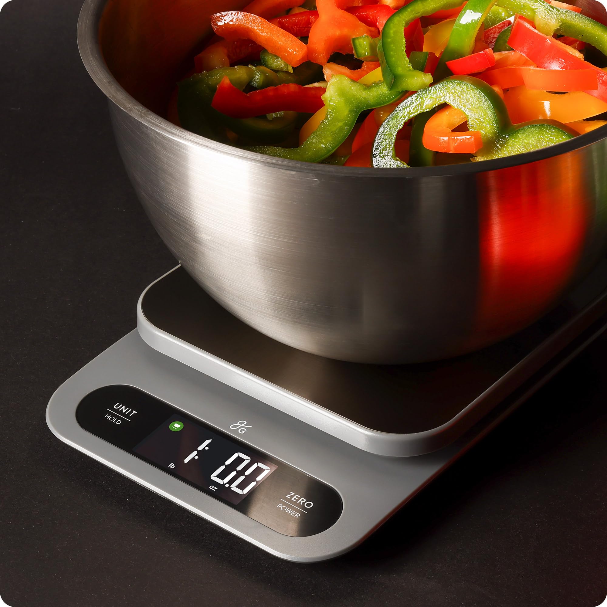 Greater Goods touch controls detail showing responsive buttons and simple operation benefit