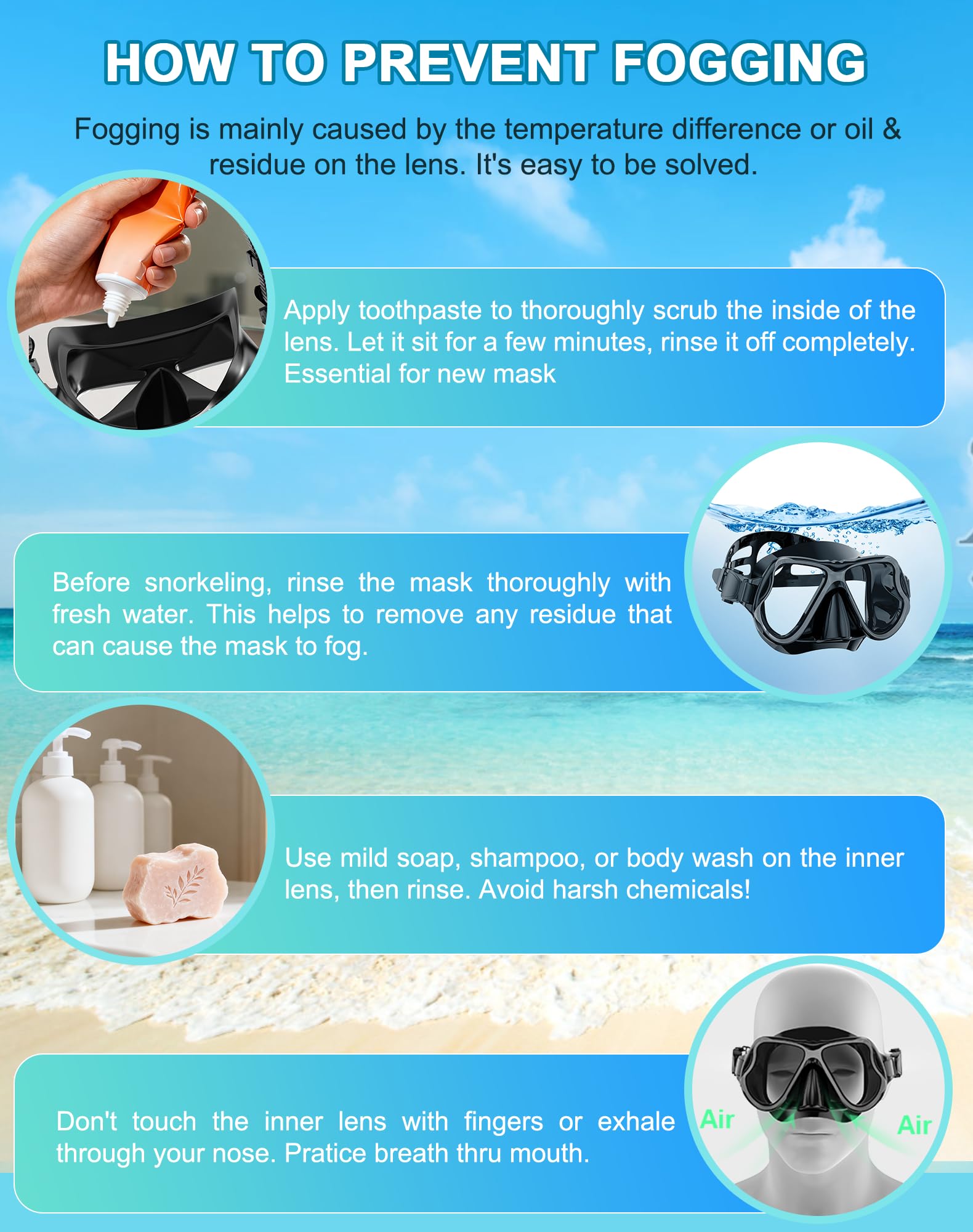 Greatever kids and adult wearing masks at beach showing family-friendly comfort