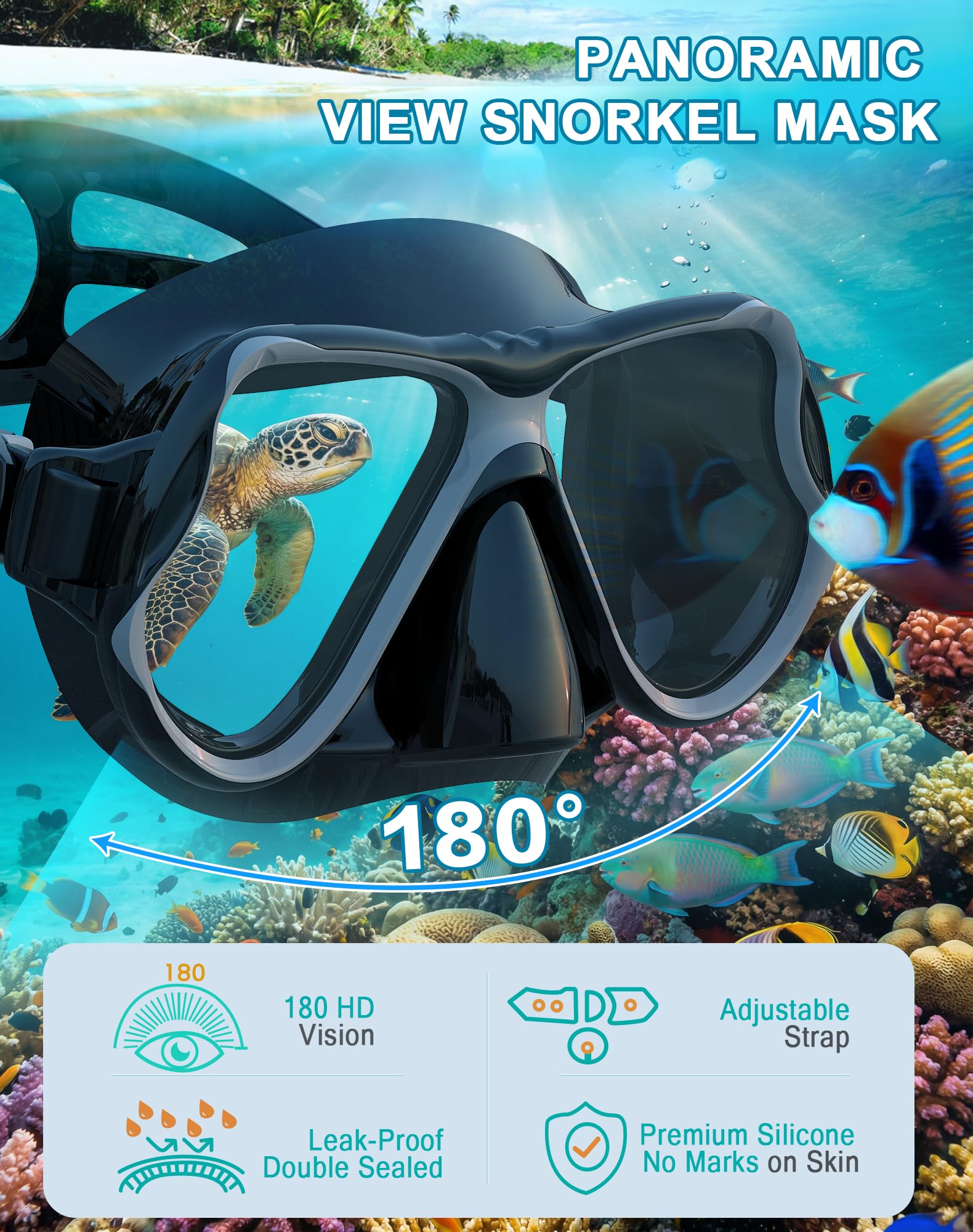 Greatever close-up of single tempered-glass lens offering clearer panoramic visibility