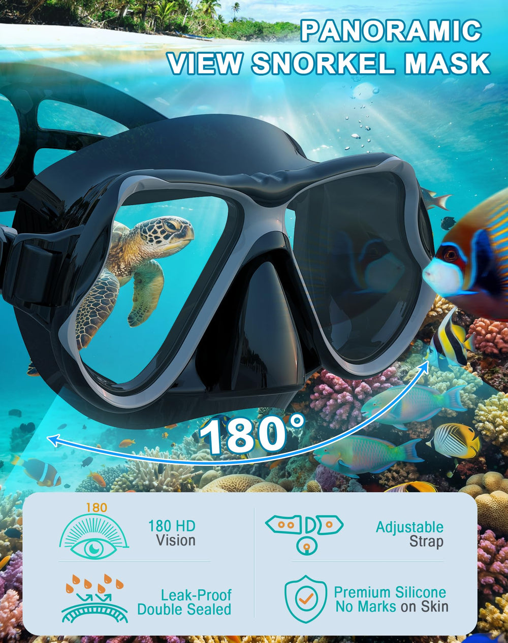Greatever close-up of single tempered-glass lens offering clearer panoramic visibility