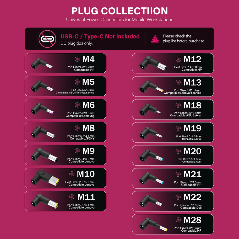 GreBed set of 15 interchangeable tips laid out to show compatibility options and ease