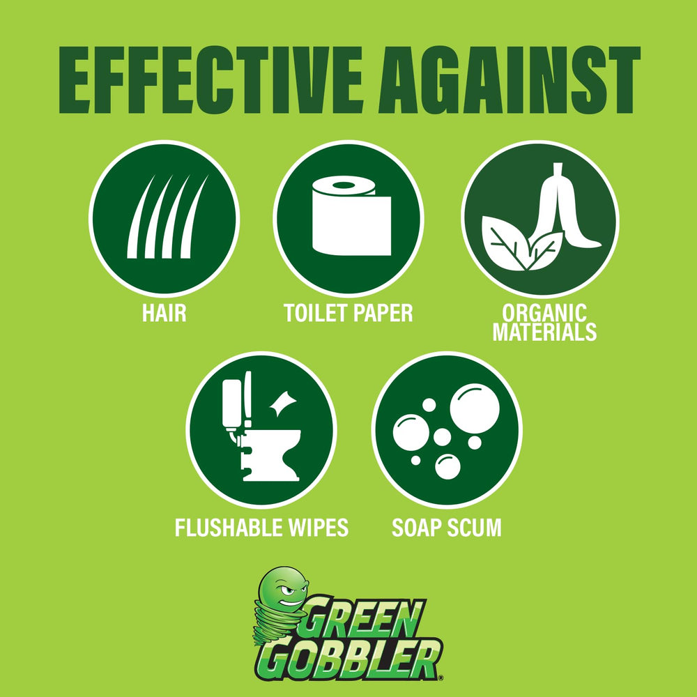 Green Gobbler application scoop ready to pour, illustrating correct measured dosing and simplicity
