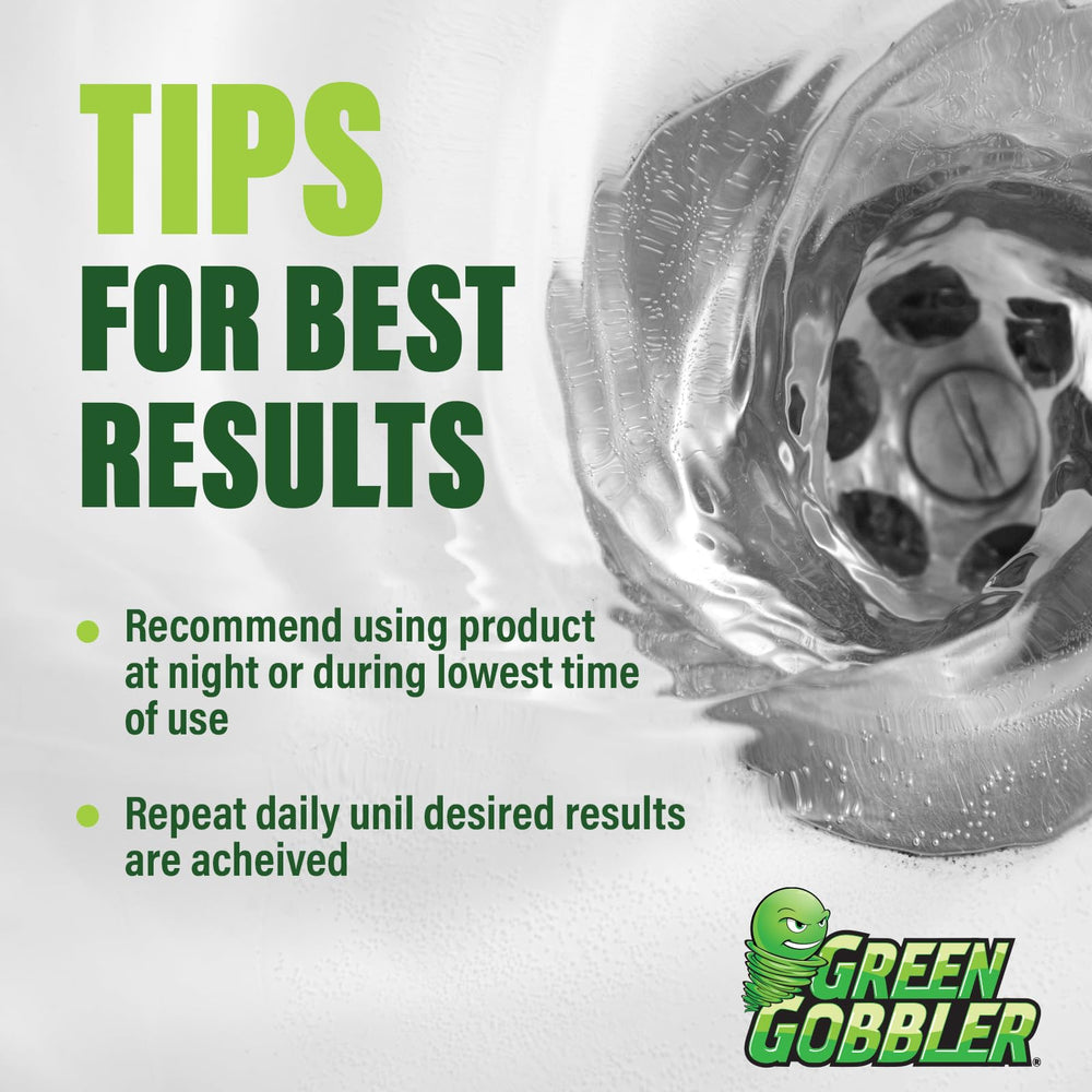 Applying Green Gobbler gel to a garbage disposal drain, practical in-use example