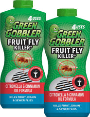 Green Gobbler front label showing product name and purpose, clear identification