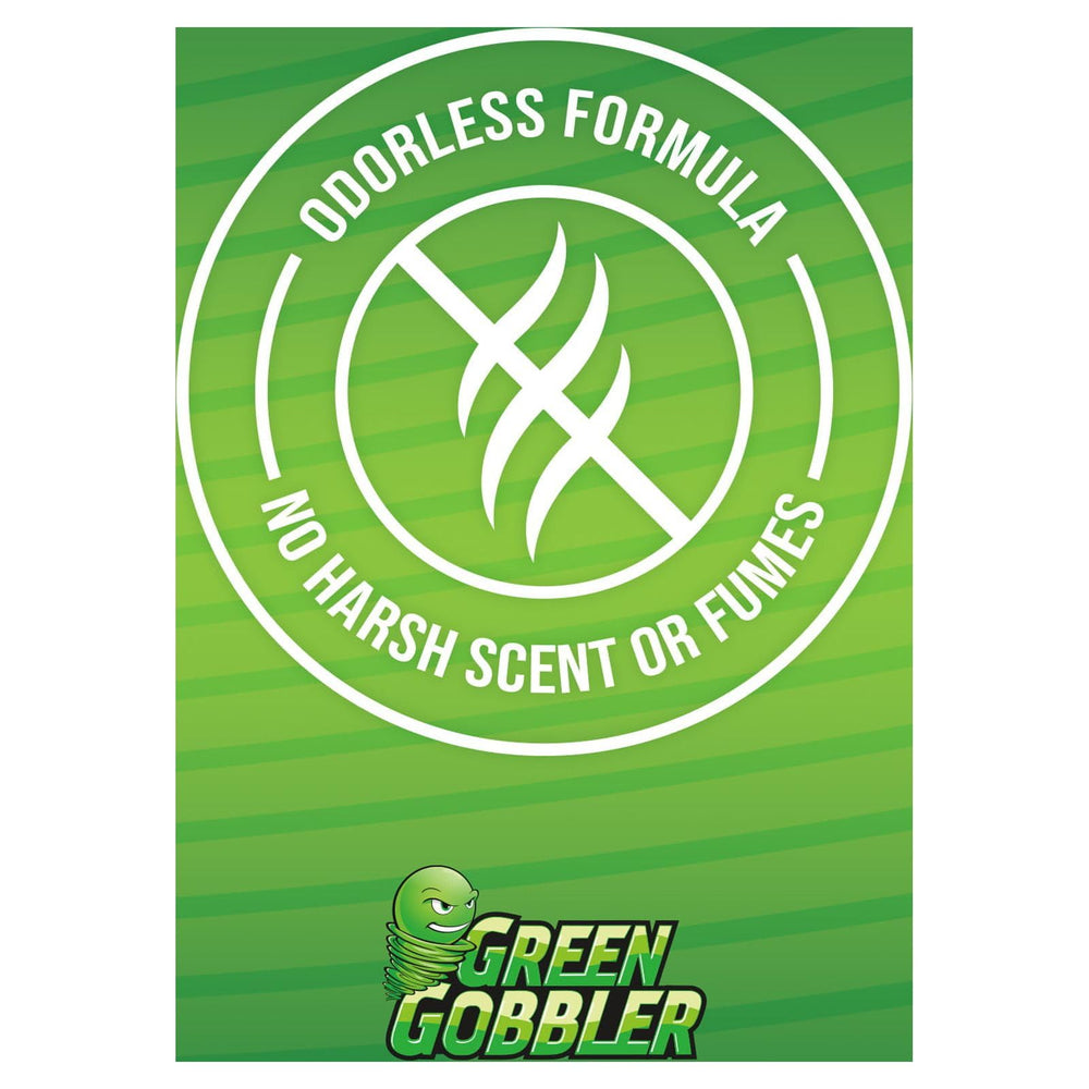 Green Gobbler bottle in bathroom lifestyle scene showing practical home use