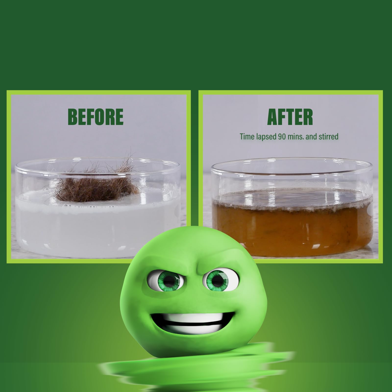 Green Gobbler five tools arranged to show included accessories for pulling hair and debris effectively