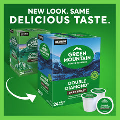 Green Mountain Coffee Roasters K-Cup pod close-up highlighting easy brewing