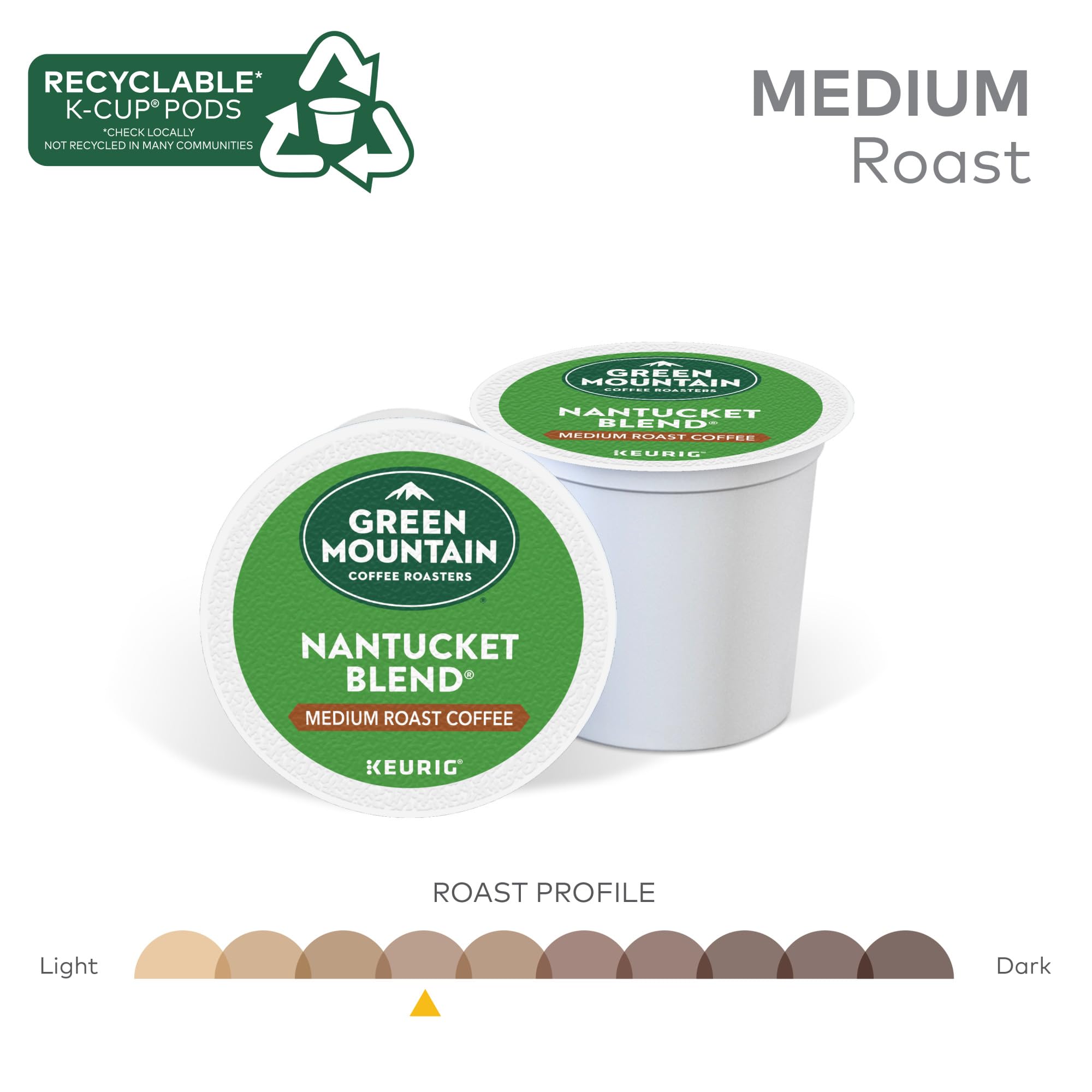 green mountain coffee roasters pod cross-section showing grounds for consistent flavor