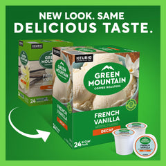 Green Mountain K-Cup pod top view highlighting pod design and freshness