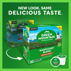 Green Mountain Coffee Roasters K-Cup pod top view highlighting compatibility and freshness