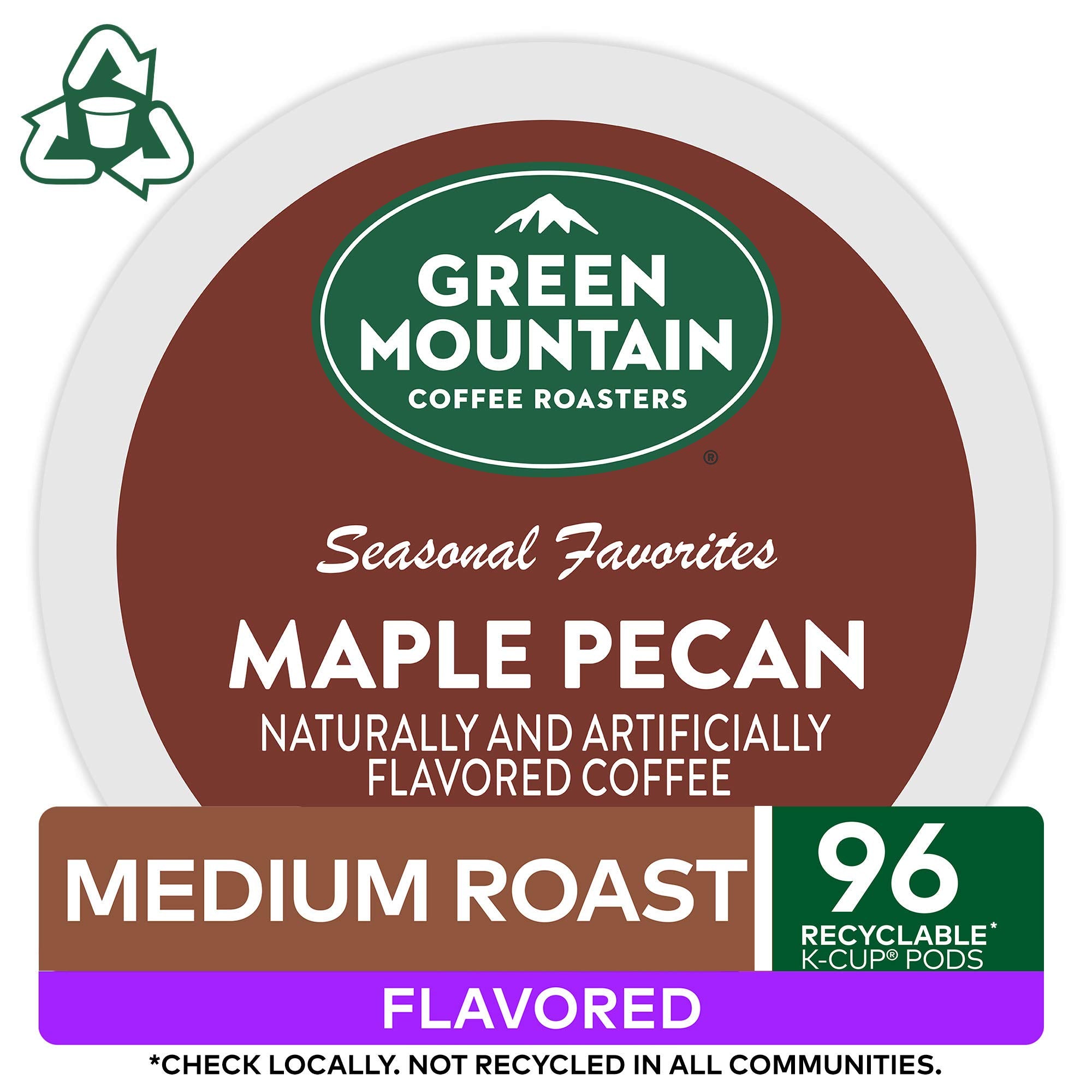 Green Mountain Coffee Roasters steaming brewed cup illustrating warm maple pecan flavor enjoyment