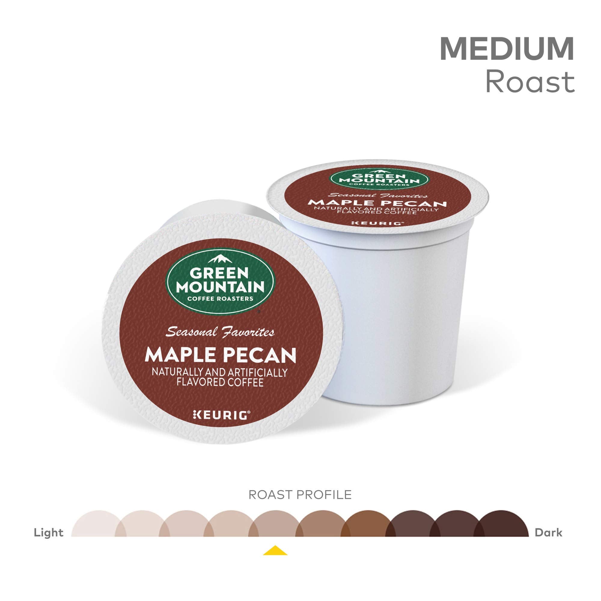 Green Mountain Coffee Roasters ground coffee texture with maple pecan aroma for flavorful brewing